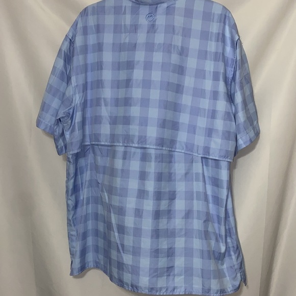 Magellan Fish Gear moisture wicking MENS XL Outdoors Blue Button Down Shirt - Picture 9 of 12
